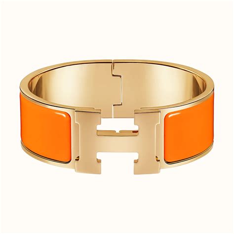 Hermès Bracciale Hermes Arancione Clic Clac H.